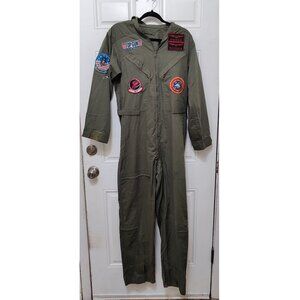 Top Gun Flight Suit Halloween Costume Cosplay Size S/M